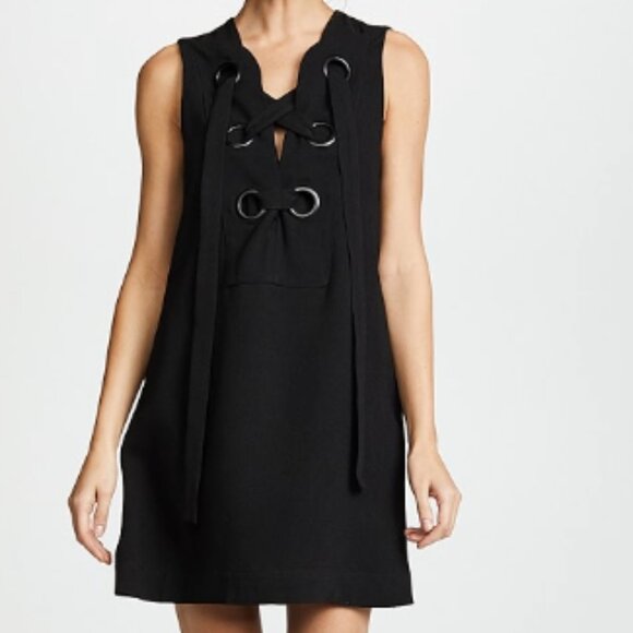 NWT English Factory Lace up Front Dress, Size M - Picture 1 of 4